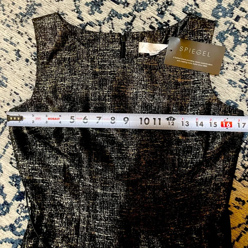 NWT Spiegel Black-Gold Cocktail Dress - Picture 10 of 10